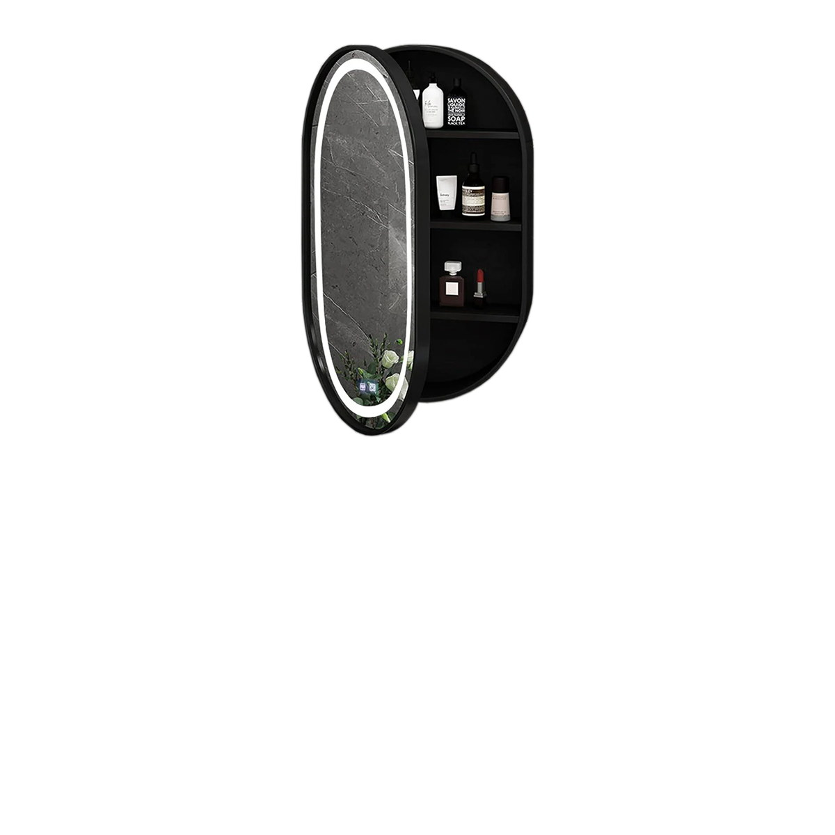 LED zrcadla se šatní skříní