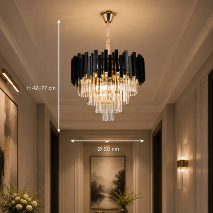 BLOIS křišťálový lustr Elegance 8xE14, průměr 50 cm, černý, nastavitelná výška - 01_CC110:500BK.png