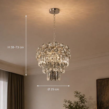 Křišťálový lustr WINDSOR Petito 3xE14, Průměr 29cm, Lesklý chrom, Nastavitelná výška - 01_CC800-300CH.png