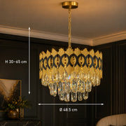 Křišťálový lustr PIERREFONDS Elegance 8x E14, Průměr 48,5 cm, Lesklý zlatý, Nastavitelná výška - 01_CC8942-500.png