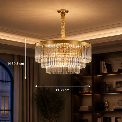 CHAMBORD Křišťálový lustr Nobile 5xE14, Průměr 38cm, Matt Gold - 01_CC930-400GD.png