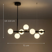 LOFT Pavilion moderní žárovkový lustr, 7x G9, černý, kov, nastavitelná výška - 01_LC800-7BK.png