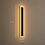 Venkovní nástěnné LED svítidlo Mack, délka 30 cm, 4W, IP65, kov, lineární, černá - 02_AX200-300BK.png