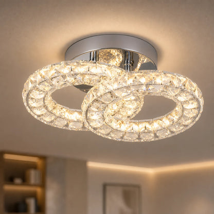 LED a křišťálový lustr ZABINA 25W, 2 kruhy, studené/teplé/neutrální světlo, lesklý chrom - 02_LT062CR.png