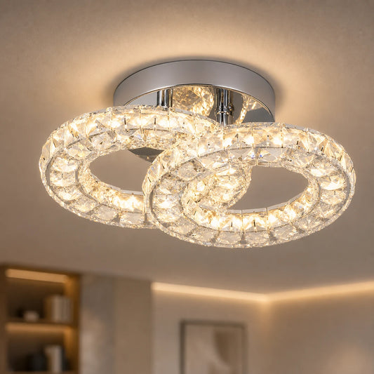 LED a křišťálový lustr ZABINA 25W, 2 kruhy, studené/teplé/neutrální světlo, lesklý chrom - 02_LT062CR.png
