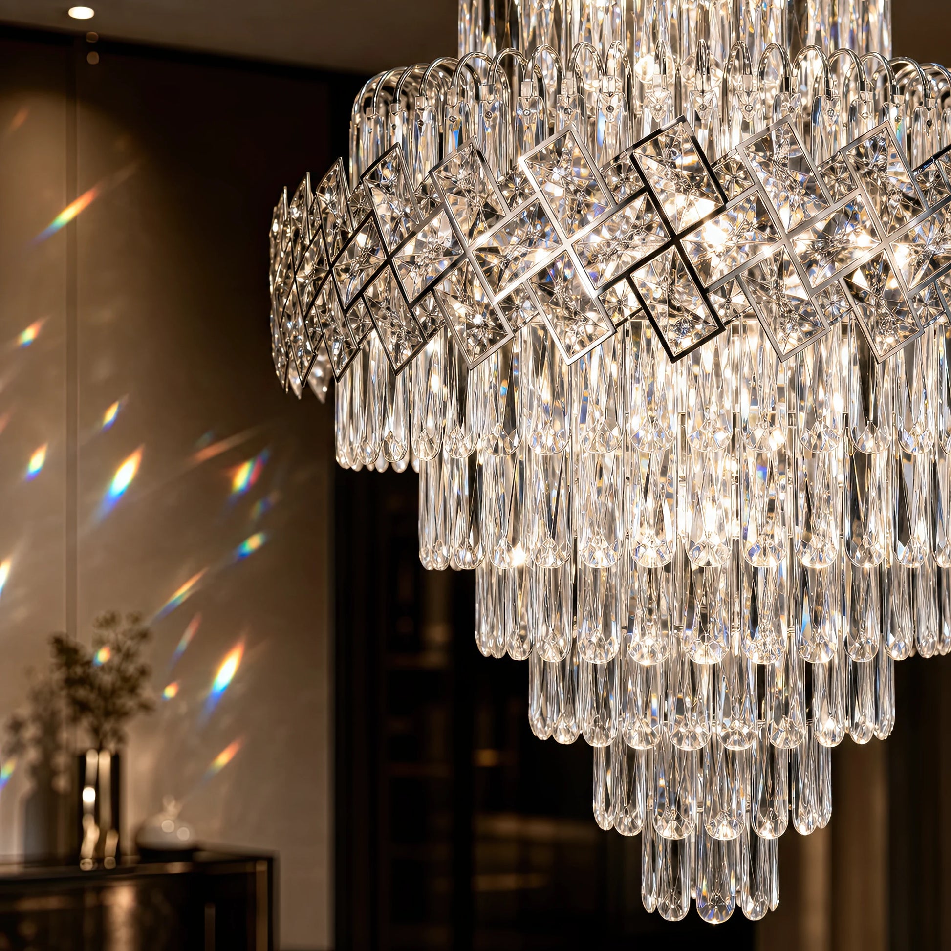 WINDSOR Grande Supremo Crystal Lustr 14xE14, Průměr 60X90cm, Lesklý chrom, Nastavitelná výška - 04_CC800-600X900CH.png