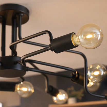 MODERNISTICKÝ lustr Hexa 6, 6x E27, černý, moderní design - 04_LC360-6BK.png