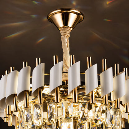 Křišťálový lustr VERSAILLES Nobile 5xE14, Průměr 40cm, Lesklá zlatá a bílá - 05_CC900-400WH.png