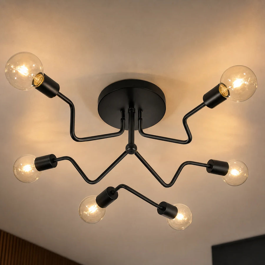 MODERNISTICKÝ lustr Hexa 6, 6x E27, černý, moderní design - 05_LC360-6BK.png