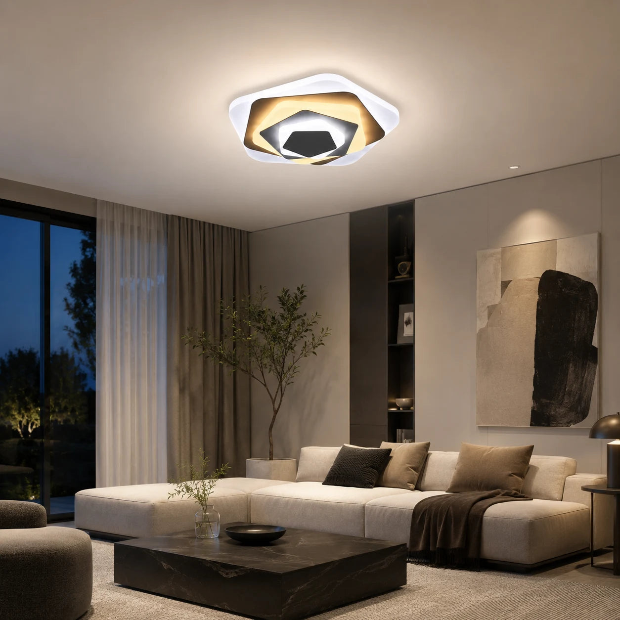 LED lustr SIENA 40W, Průměr 23cm, Studené/Teplé/Neutrální světlo, Bílá - 07_LL660WH.png