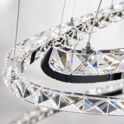 Závěsný LED lustr s dálkovým ovládáním a krystalem PRISM LUMINIS 79W, 3 kruhy, Studené/Teplé/Neutrální světlo, Stmívatelné, Chrom, Nastavitelná výška - 07_LT029.png