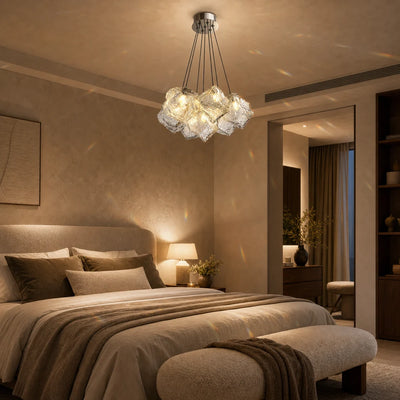 ECOLUCE MODERN Lustr, Globe, 7xE27, Nastavitelná výška, Chrom