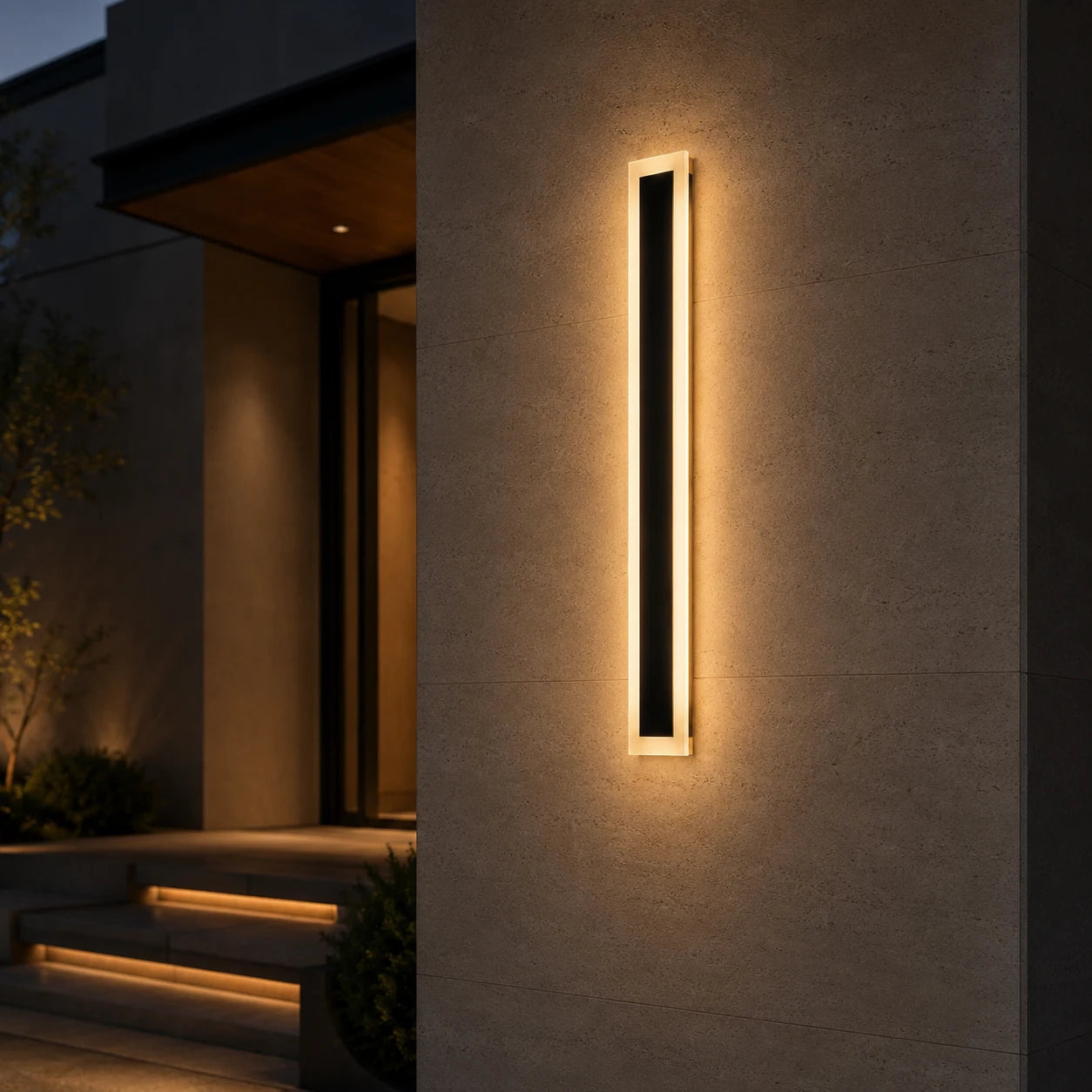 Venkovní nástěnné LED svítidlo Mack, délka 30 cm, 4W, IP65, kov, lineární, černá - 09_AX200-300BK.png
