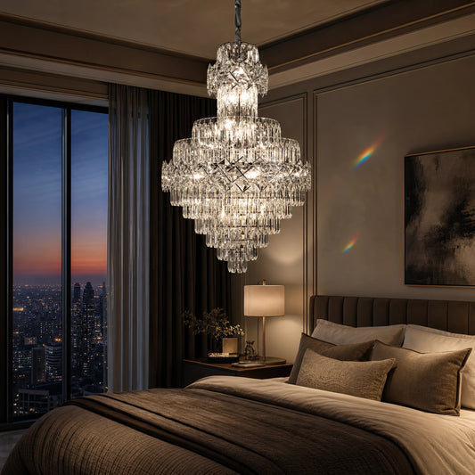 WINDSOR Grande Supremo Crystal Lustr 14xE14, Průměr 60X90cm, Lesklý chrom, Nastavitelná výška - 09_CC800-600X900CH.png