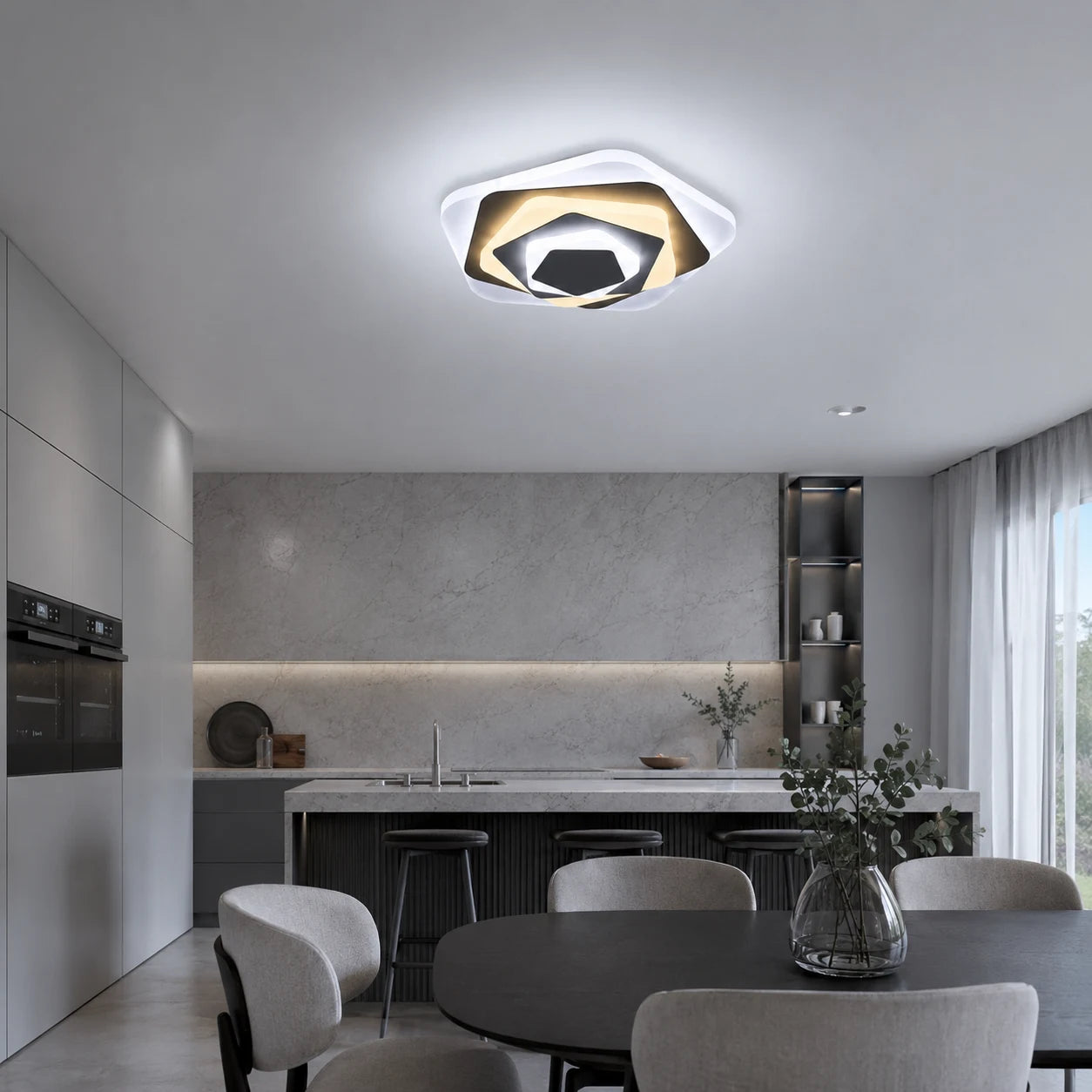 LED lustr SIENA 40W, Průměr 23cm, Studené/Teplé/Neutrální světlo, Bílá - 09_LL660WH.png