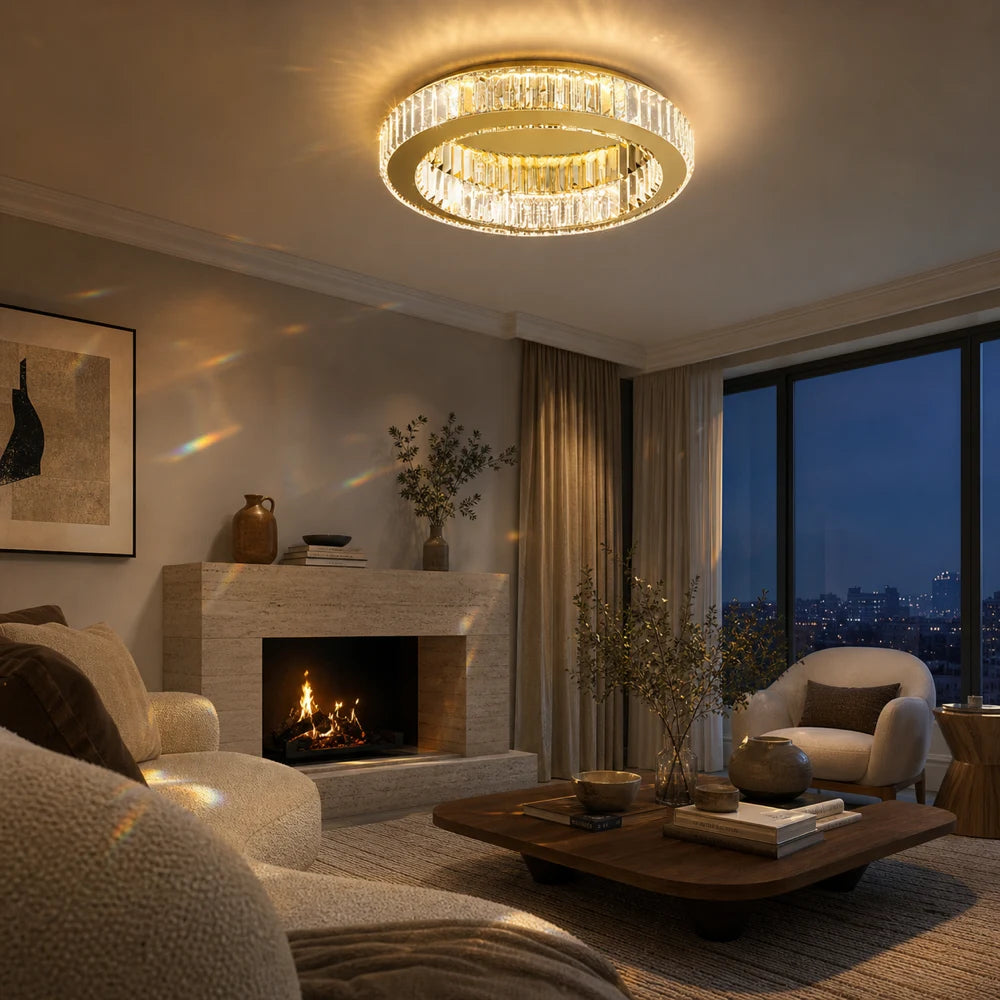 LED lustr s dálkovým ovládáním a krystalem VERTUS 31W, 50cm, Kruh, Studené/Teplé/Neutrální světlo, Stmívatelný, Zlatý - 10_LLC150-500GD.png