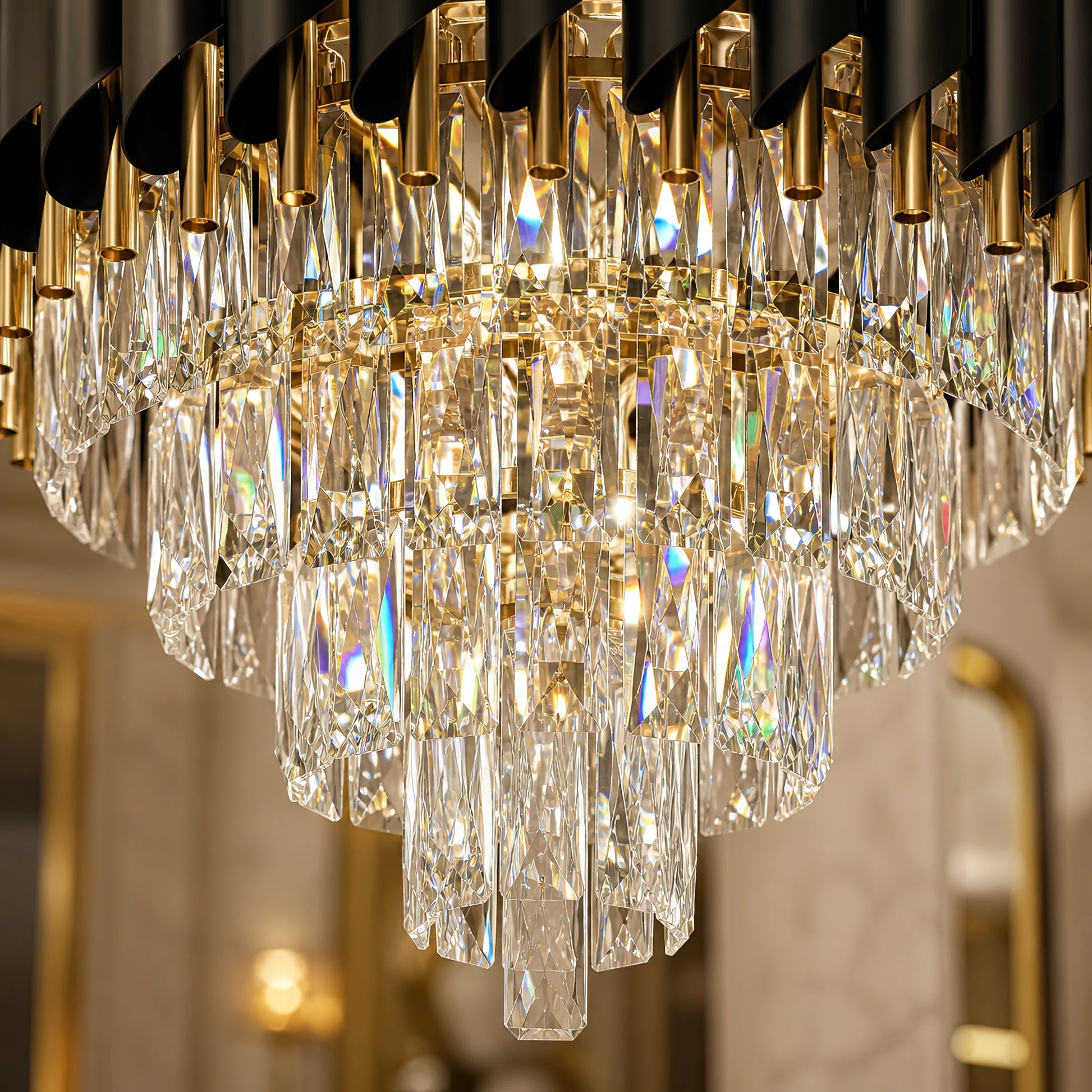 Křišťálový lustr VERSAILLES Eleganza 8x E14, Průměr 50cm, Zlatý, Nastavitelná výška - 13_CC900-500GD.png