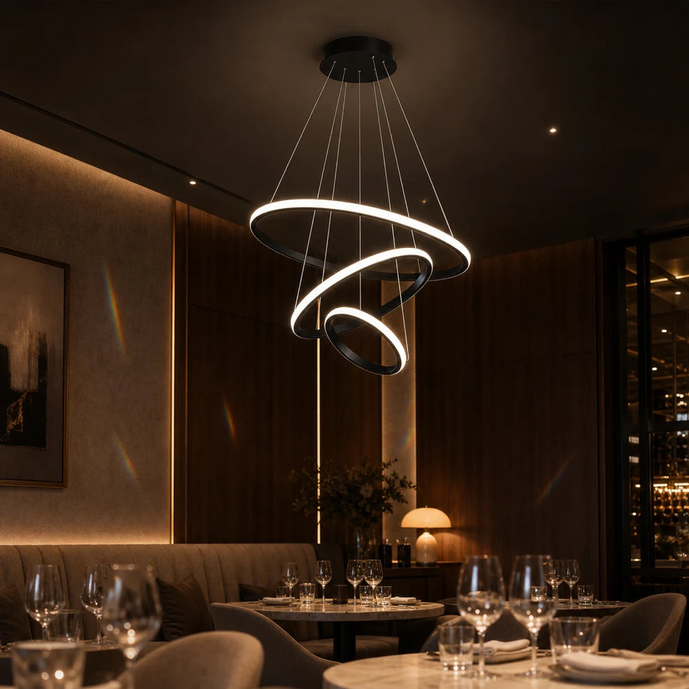 Lustra LED suspendata RICCI 81W, 3 Cercuri, lumina Rece/Calda/Neutra, Negru, Inaltime Reglabila - 13_LL104-3BK.png