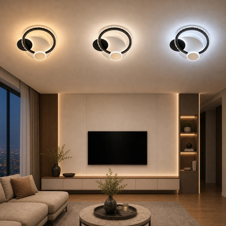 Křišťálový LED lustr PRISMIQ 45W, 3 kruhy, studené/teplé/neutrální světlo, černý - 10_LL654-300BK.png