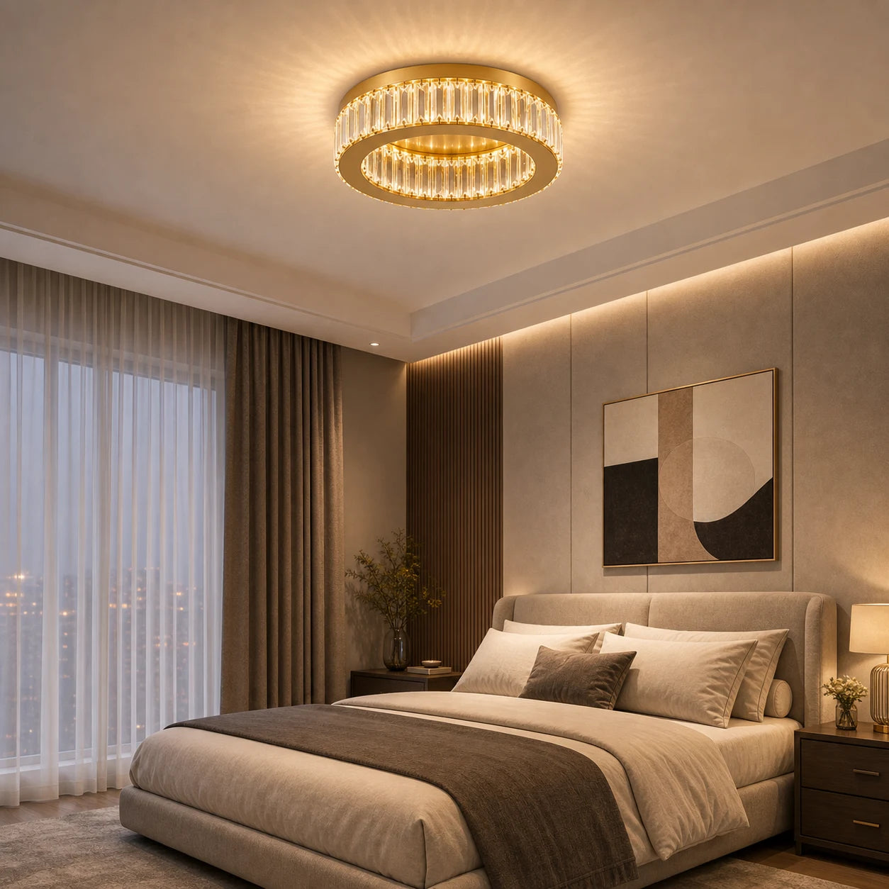 LED lustr s dálkovým ovládáním a krystalem VERTUS 31W, 50cm, Kruh, Studené/Teplé/Neutrální světlo, Stmívatelný, Zlatý - 20_LLC150-500GD.png