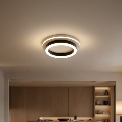MODERNÍ LED Lustr 25W, Průměr 20cm, Kulatý, Studené/Teplé/Neutrální světlo, Černé LED Lustry Výchozí název Alessandro Design