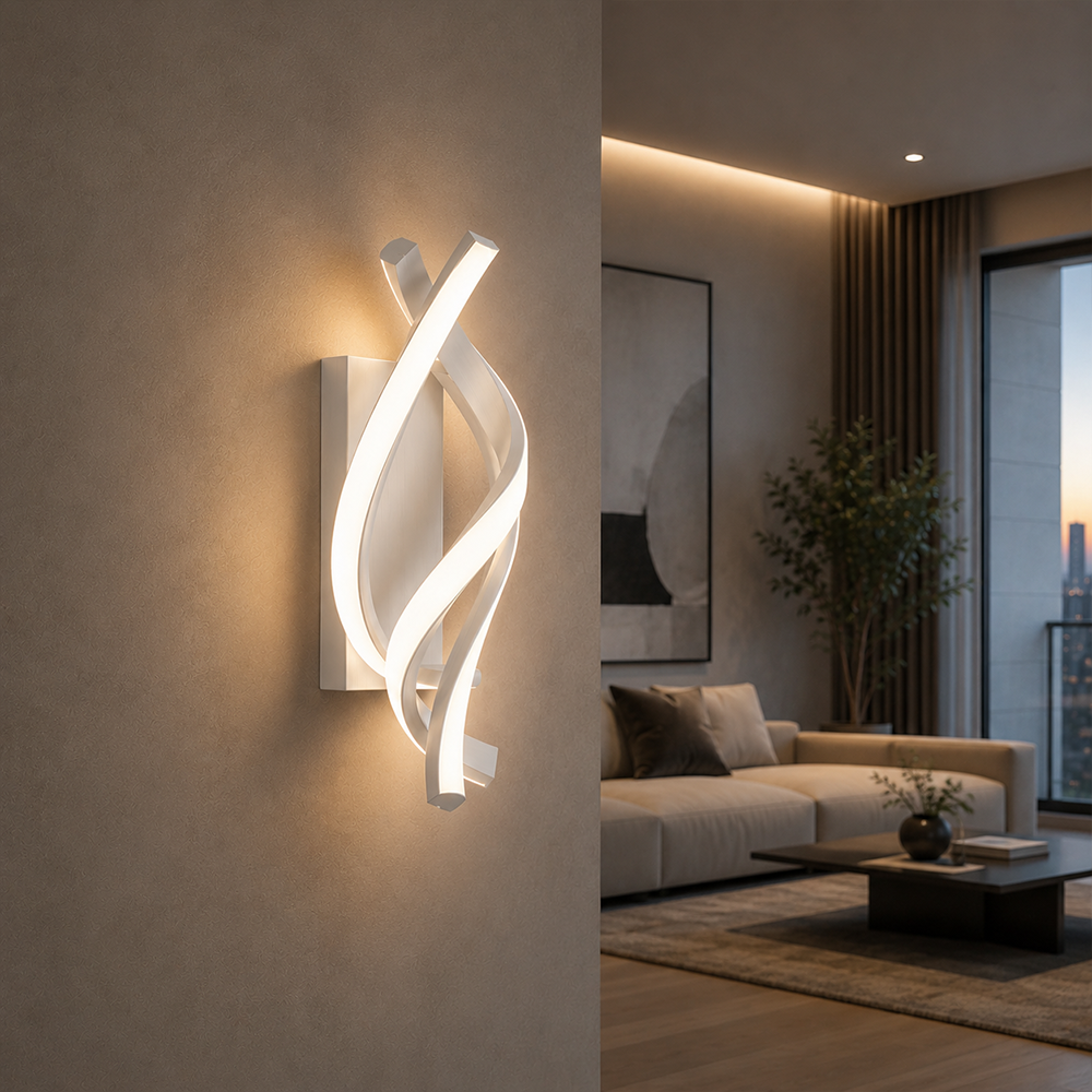 Reid LED nástěnné svítidlo 13W, studené/teplé/neutrální světlo, bílá Vnitřní nástěnná svítidla Výchozí název Alessandro Design