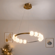 LED závěsné světlo Akrylové Nova 57W s dálkovým ovládáním, stmívatelné, 3000K/4000K/6000K, zlaté, kovové a akrylové LED lustry s dálkovým ovládáním Výchozí název Alessandro Design