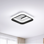 LED lustr VICTORIA 19W, čtvercový, studené/teplé/neutrální světlo, černá, bílá LED lustr Výchozí název Alessandro Design