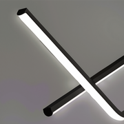 Závěsný LED lustr s dálkovým ovládáním ZIGZAG 27W, studené/teplé/neutrální světlo, stmívatelné, černé, výškově nastavitelné LED lustry s dálkovým ovládáním Výchozí název Alessandro Design