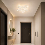 LED lustr s dálkovým ovládáním GLORIOSA 95W, 5 okvětních lístků, studené/teplé/neutrální světlo, stmívatelné, bílý LED lustr s dálkovým ovládáním Výchozí název Alessandro Design