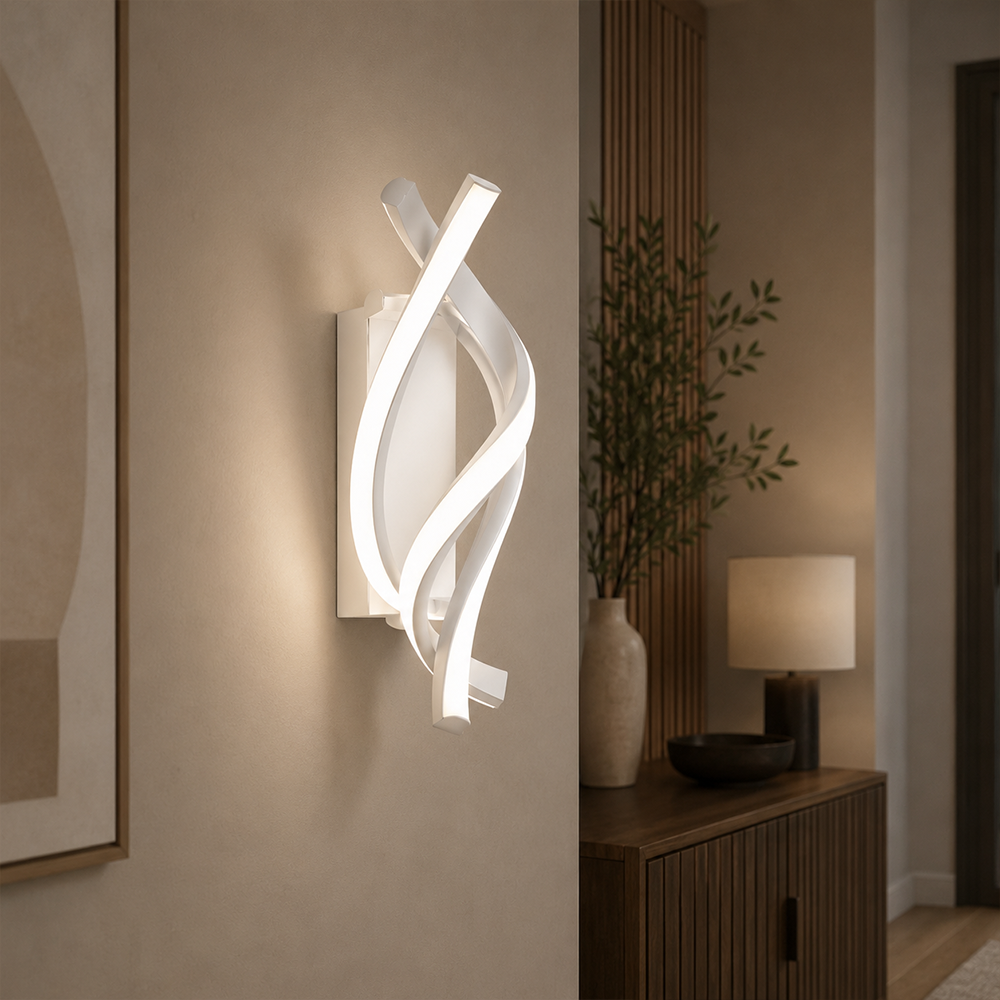 Reid LED nástěnné svítidlo 13W, studené/teplé/neutrální světlo, bílá Vnitřní nástěnná svítidla Výchozí název Alessandro Design