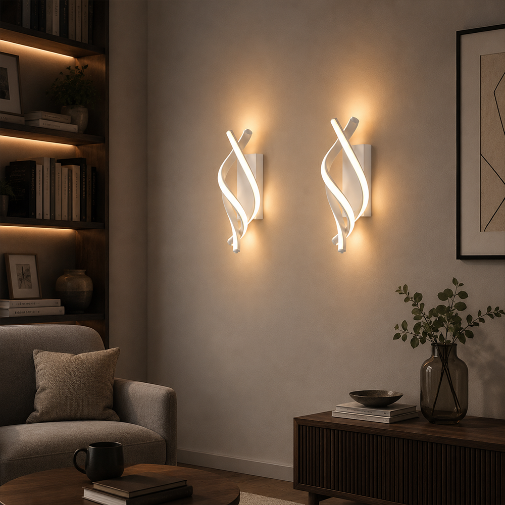 Reid LED nástěnné svítidlo 13W, studené/teplé/neutrální světlo, bílá Vnitřní nástěnná svítidla Výchozí název Alessandro Design