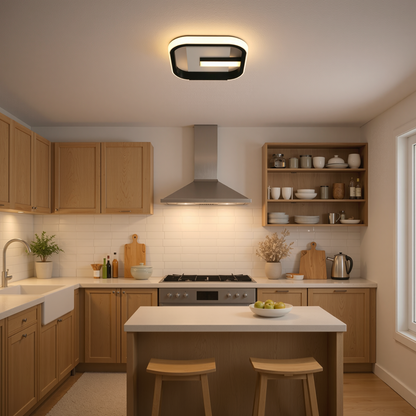 LED lustr VICTORIA 19W, čtvercový, studené/teplé/neutrální světlo, černá, bílá LED lustr Výchozí název Alessandro Design