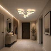 LED lustr s dálkovým ovládáním BLOSSOM 40W, 3 okvětní lístky, studené/teplé/neutrální světlo, stmívatelné, bílý LED lustr s dálkovým ovládáním Výchozí název Alessandro Design