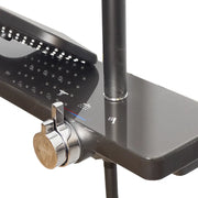 Černý sprchový sloup z nerezové oceli 11210H Výchozí název Alessandro Design