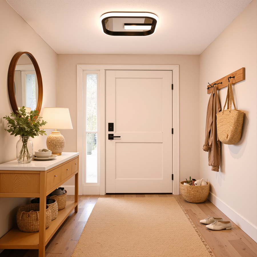 LED lustr VICTORIA 19W, čtvercový, studené/teplé/neutrální světlo, černá, bílá LED lustr Výchozí název Alessandro Design