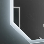 Polygonové LED zrcadlo, 60X80cm, Hexaluce Marcello MotionGlow Sensor, De-fogging System, Clock & Teploměr, Dimabila Marcello Mirrors Výchozí název Alessandro Design