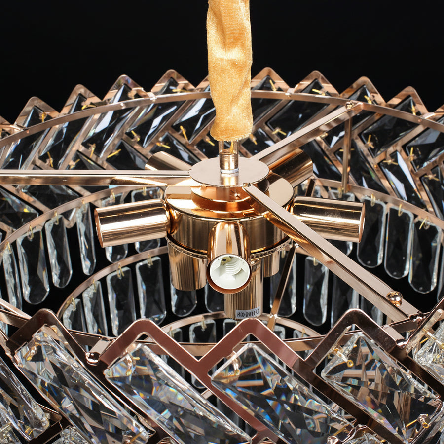 Křišťálový lustr WINDSOR Nobile 5xE14, průměr 39 cm, lesklé zlato, nastavitelná výška Křišťálové lustry Výchozí název Alessandro Design