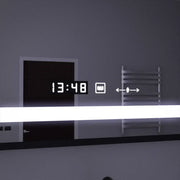 Obdélníkové LED zrcadlo, 120x80cm, Marcello MotionGlow Sensor, Systém odmlžování, Hodiny & Teploměr, Kosmetická lupa, Stmívatelné Marcello Mirrors Výchozí název Alessandro Design