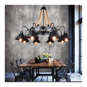 Lustr Indiana, 8xE27, kov a lano, hnědé Vintage lustry Výchozí název Alessandro Design
