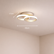 LED lustr VERTEX CIRCULA 21W, 2 kruhy, kovové rámy, studené/teplé/neutrální světlo, bílé LED lustry Výchozí název Alessandro Design