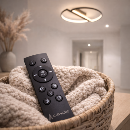 LED lustr s dálkovým ovládáním VECTOR ARCUS 52W, 2 Elements, Studené/Teplé/Neutrální světlo, Stmívatelné, Černé LED lustry s dálkovým ovládáním Výchozí název Alessandro Design