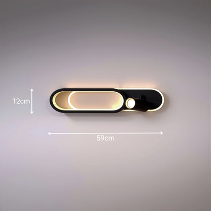 LED lustr s nastavitelným projektorem FISSO Camilla 49W, světlo 3000/4000/6000k, černé LED lustry Výchozí název Alessandro Design