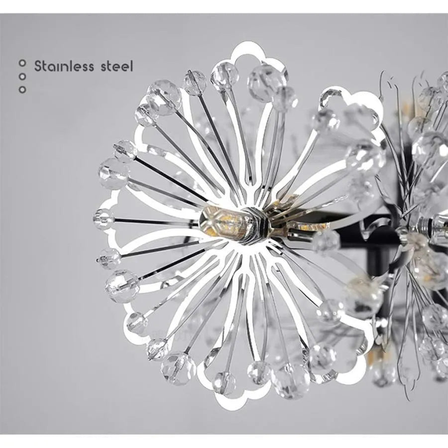 Křišťálový lustr PETERHOF Petito, 13xG4, Průměr 52 cm, Černá Moderní Lustry Výchozí název Alessandro Design