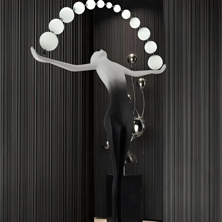 Anatolio LED stojací lampa 24W 4000KMetal Černá veioze a stojací lampa Výchozí název Alessandro Design