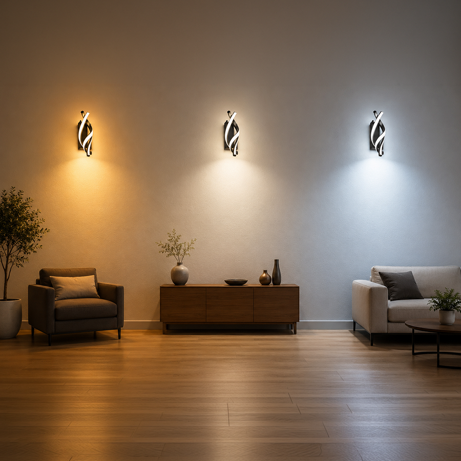 Reid 13W LED nástěnné světlo, Studené/Teplé/Neutrální světlo, Černá Vnitřní nástěnná světla Výchozí název Alessandro Design