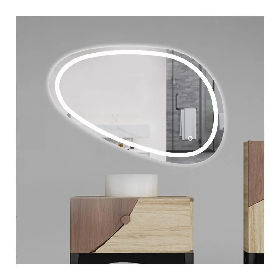 LED zrcadlo, 80x45cm, Disegno Touch Marcello, Demister System, Dimabila Zrcadla Korman E Výchozí název Alessandro Design