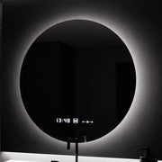 LED kulaté zrcadlo, 80 cm, Serenite MotionGlow Marcello, systém odmlžování, hodiny a teploměr, stmívatelná zrcátka Marcello Výchozí název Alessandro Design