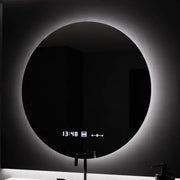 LED kulaté zrcadlo, 70 cm, Serenite MotionGlow Marcello, systém odmlžování, hodiny a teploměr, stmívatelná zrcátka Marcello Výchozí název Alessandro Design