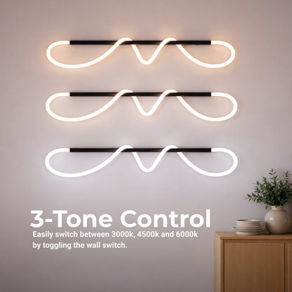 DIVINO LED lustr s flexibilní silikonovou trubicí – 24W, nastavitelné světlo, matná černá Moderní lustry Výchozí název Alessandro Design